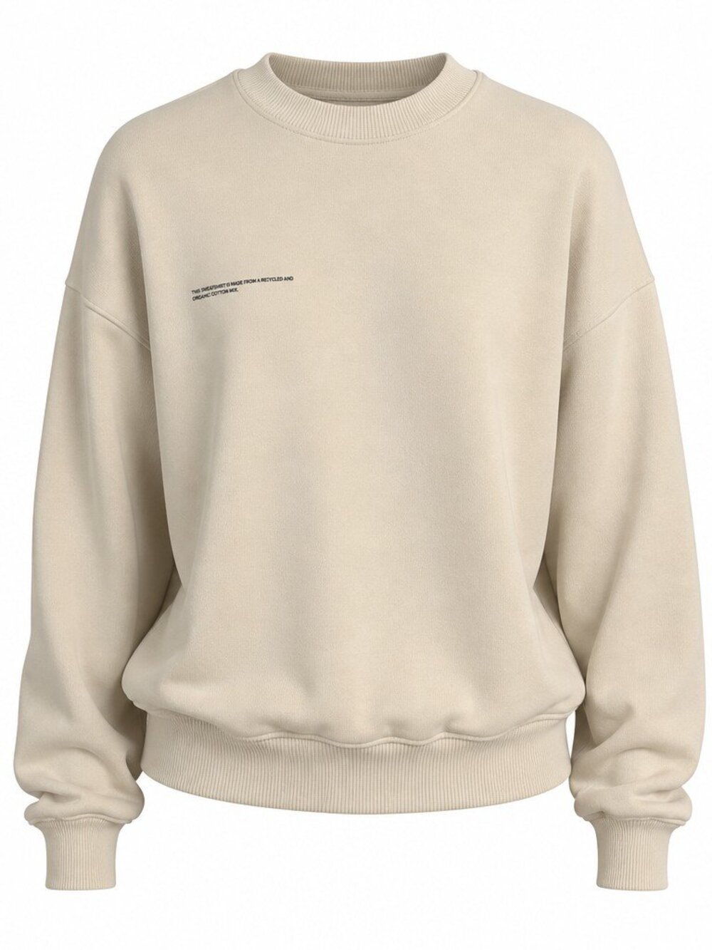 Pangaia Sweatshirt White 365 Heavyweight Sweatshirt Crew Neck Size Small Cotton